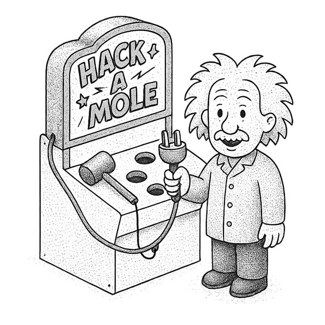 Hack-a-mole - Same thinking won't solve problems